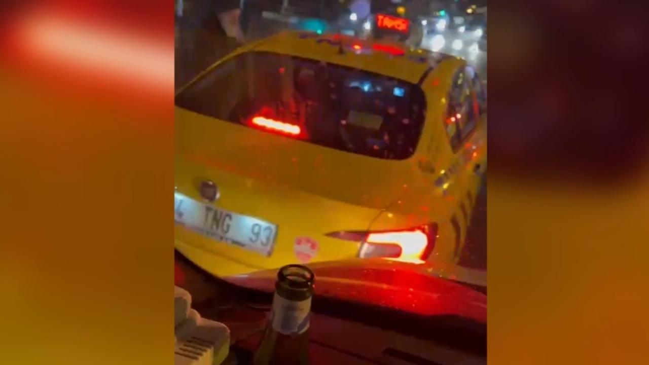 Ambulansa yol vermeyen taksi sürücüsüne 1986 lira ceza kesildi