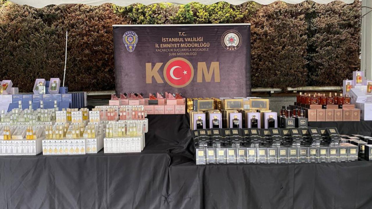 İstanbul’da 167 bin 924 şişe kaçak parfüm ele geçirildi