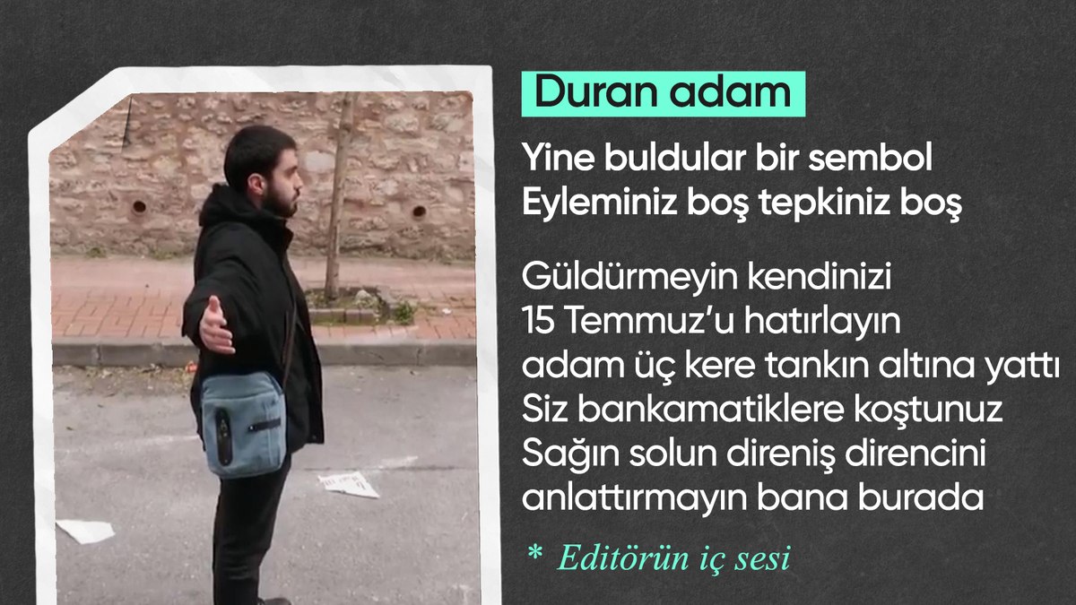 Ekrem İmamoğlu eylemlerinin sembolü oldu: Duran adam
