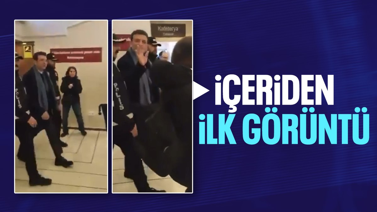 Ekrem İmamoğlu’nun gözaltındaki ilk görüntüleri