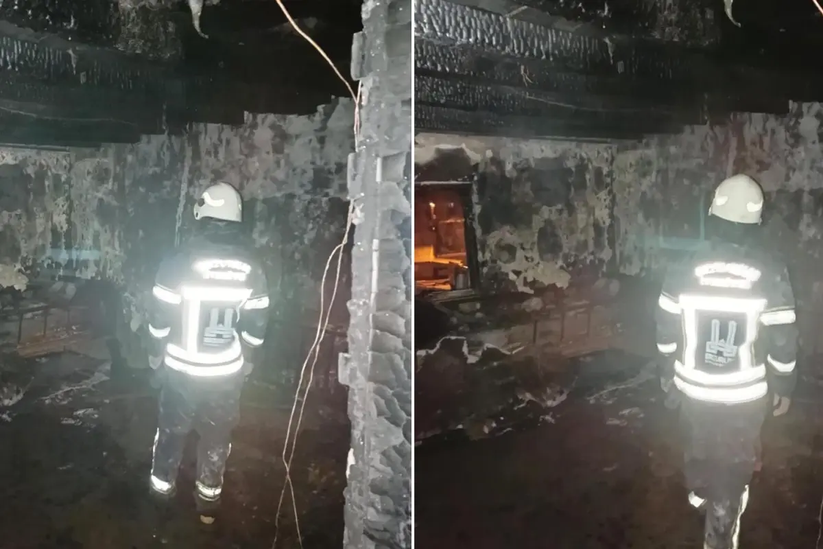 Erzurum’da çıkan yangından bir kişi hayatını kaybetti